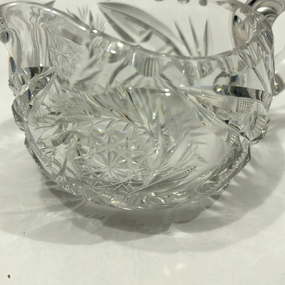 Vintage American Brilliant Crystal Cut cream and Sugar set - Picture 6 of 6